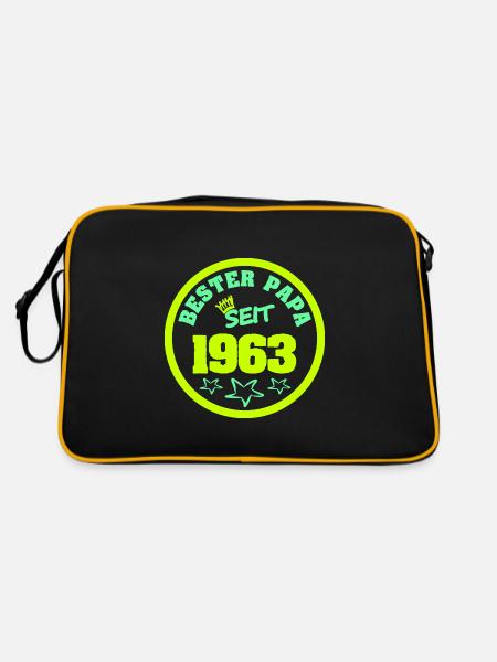 Jahr 1963 - Retro Tasche - Schwarz/Gold
