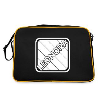 First name Leonora - Retro Bag - black/gold - Back