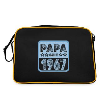 seit 1967 - Retro Tasche - Schwarz/Gold - Hinten