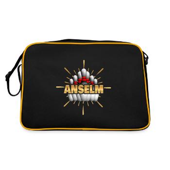 Cadeau pour Anselme - Sac Retro - noir/or - Dos