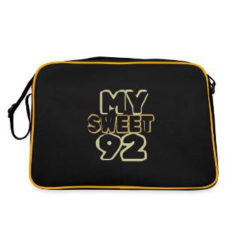 Anniversaire 92 - Sac Retro - noir/or - Dos