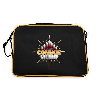Bowling Connor - Sac Retro - noir/or - Dos