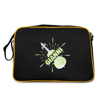 Cadeau pour Gianni - Sac Retro - noir/or - Dos
