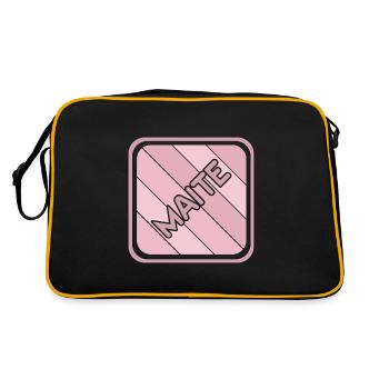First name Maite - Retro Bag - black/gold - Back