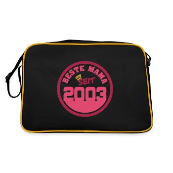 2003 - Retro Tasche - Schwarz/Gold - Hinten