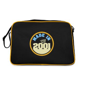 2001 - Sac Retro - noir/or - Dos