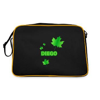 Cadeau pour Diego - Sac Retro - noir/or - Dos