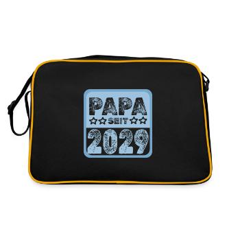2029 - Retro Tasche - Schwarz/Gold - Hinten