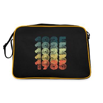 Anniversaire 1985 - Sac Retro - noir/or - Dos