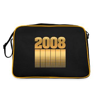 Né en 2008 - Sac Retro - noir/or - Dos