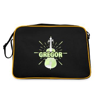 String instrument Gregor - Retro Bag - black/gold - Back