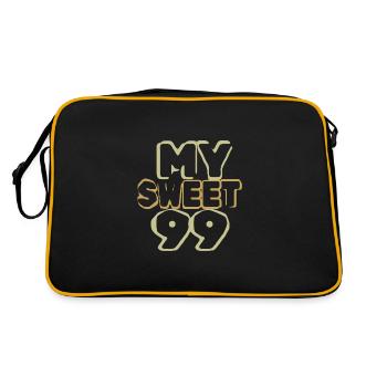 99 - Sac Retro - noir/or - Dos