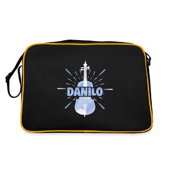 Danilo as a first name - Retro Bag - black/gold - Back