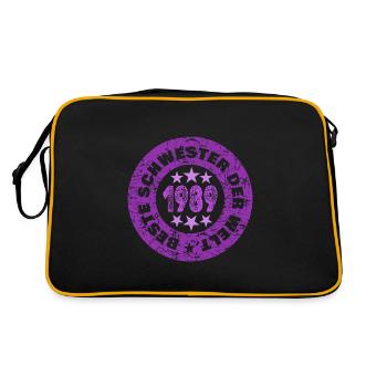 1989 - Sac Retro - noir/or - Dos