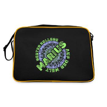 Marius - Retro Bag - black/gold - Back