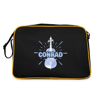 First name Conrad - Retro Bag - black/gold - Back