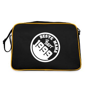 Muttertag 1999 - Retro Tasche - Schwarz/Gold - Hinten