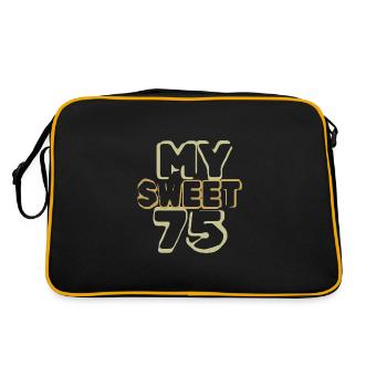 75 ans - Sac Retro - noir/or - Dos