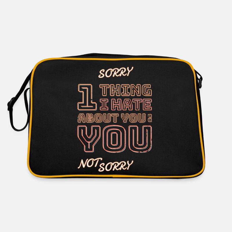 Une chose que je déteste chez toi, c’est toi ! Sac Retro