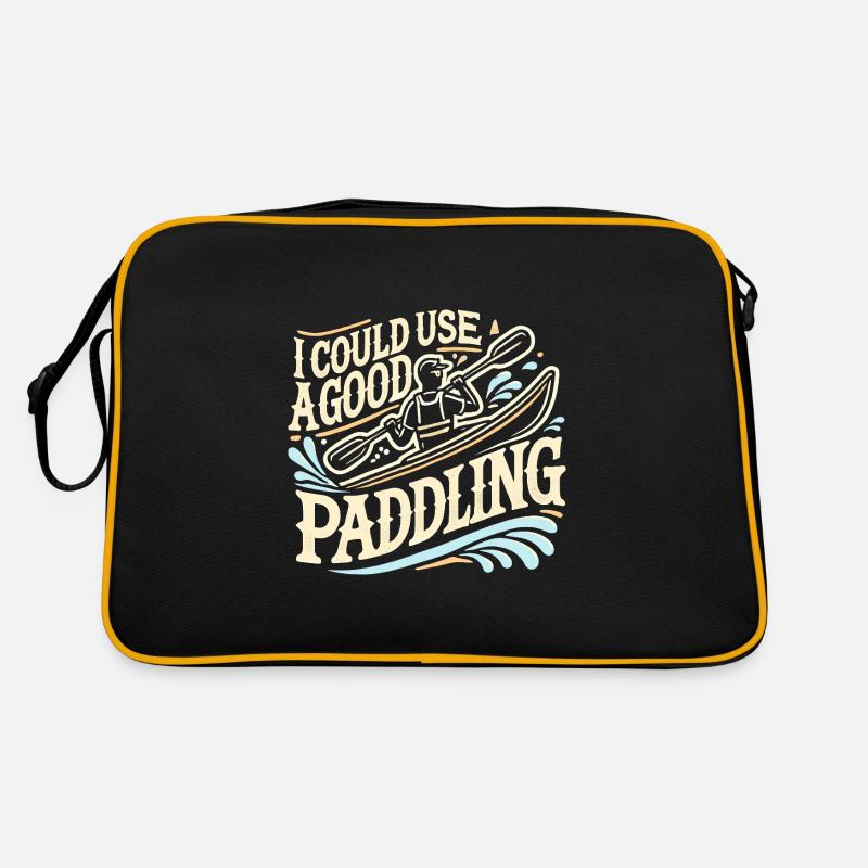 Ich könnte ein gutes Paddeln gebrauchen Retro Tasche