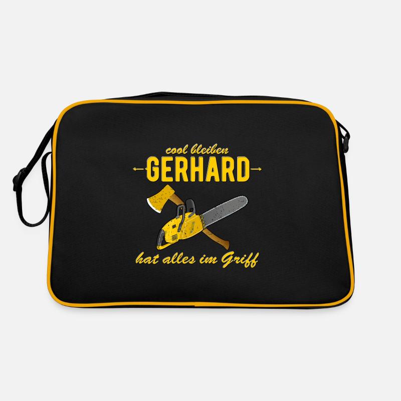 Gerhard hat alles im Griff - cool bleiben Retro Tasche
