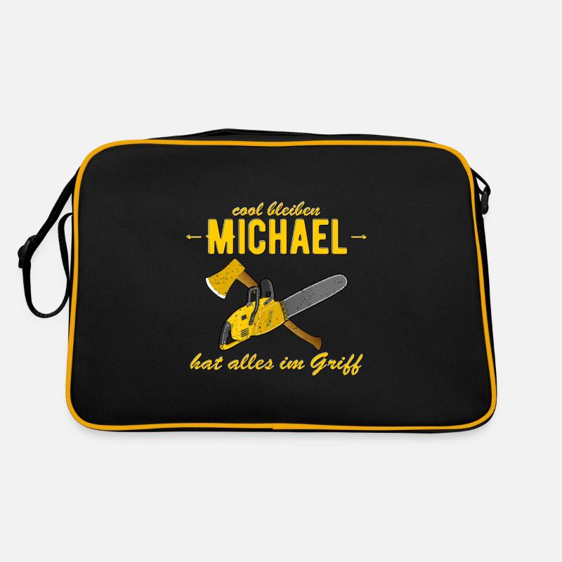 Michael hat alles im Griff - cool bleiben Retro Tasche