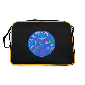 Conversation Starter - Retro Bag - black/gold - Back