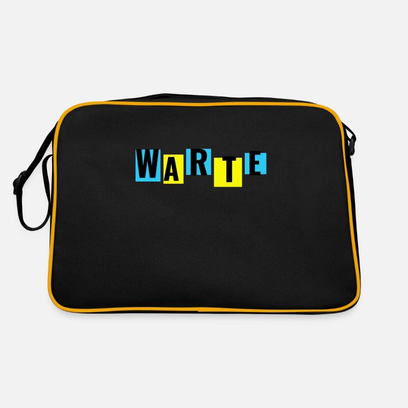 Warte, sag anderen dass sie warten sollen... Retro Tasche