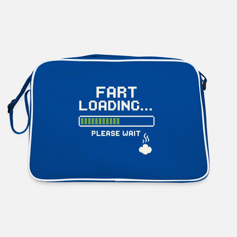 Fart Loading Bitte warten Retro Tasche