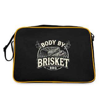 Körper von Brisket - Retro Tasche - Schwarz/Gold - Hinten
