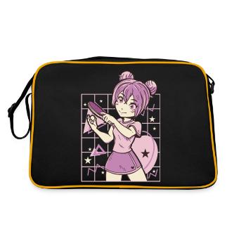 Ping Pong Outfit Table Tennis Bat Ping-Pong - Retro Bag - black/gold - Back