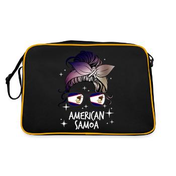 Samoa américaines - Sac Retro - noir/or - Dos