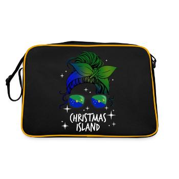 Île Christmas - Sac Retro - noir/or - Dos