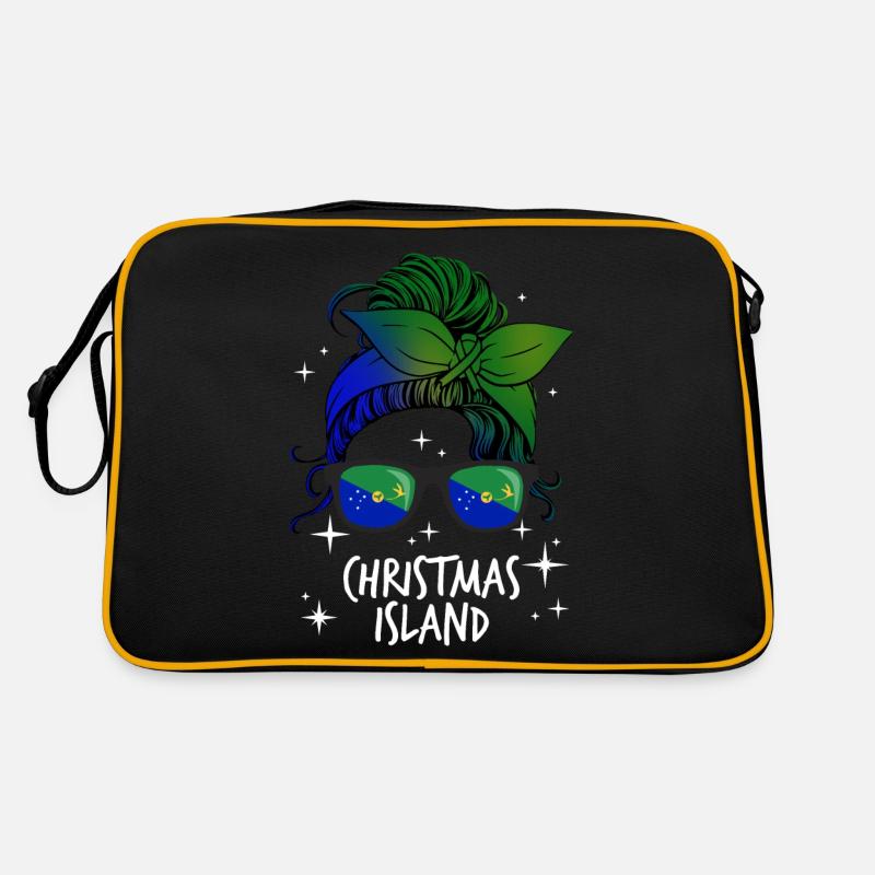 Weihnachtsinsel Retro Tasche