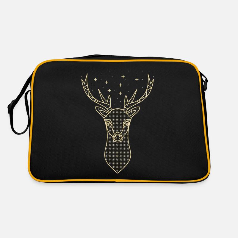Deer Deer Antler Stars Retro Bag