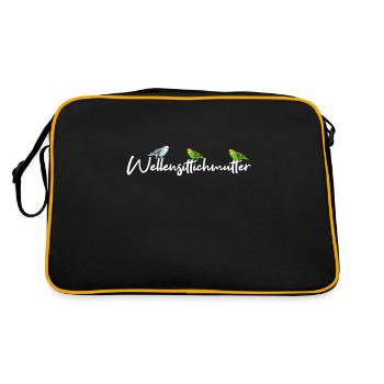 budgerigar - Retro Bag - black/gold - Back