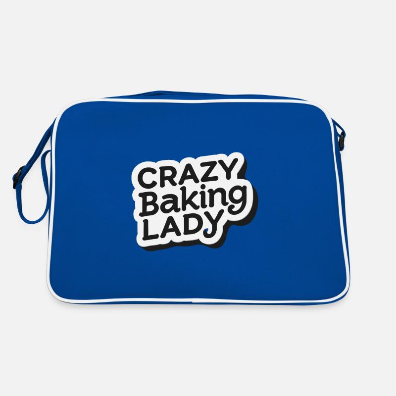 Verrückte Bäckerin Retro Tasche