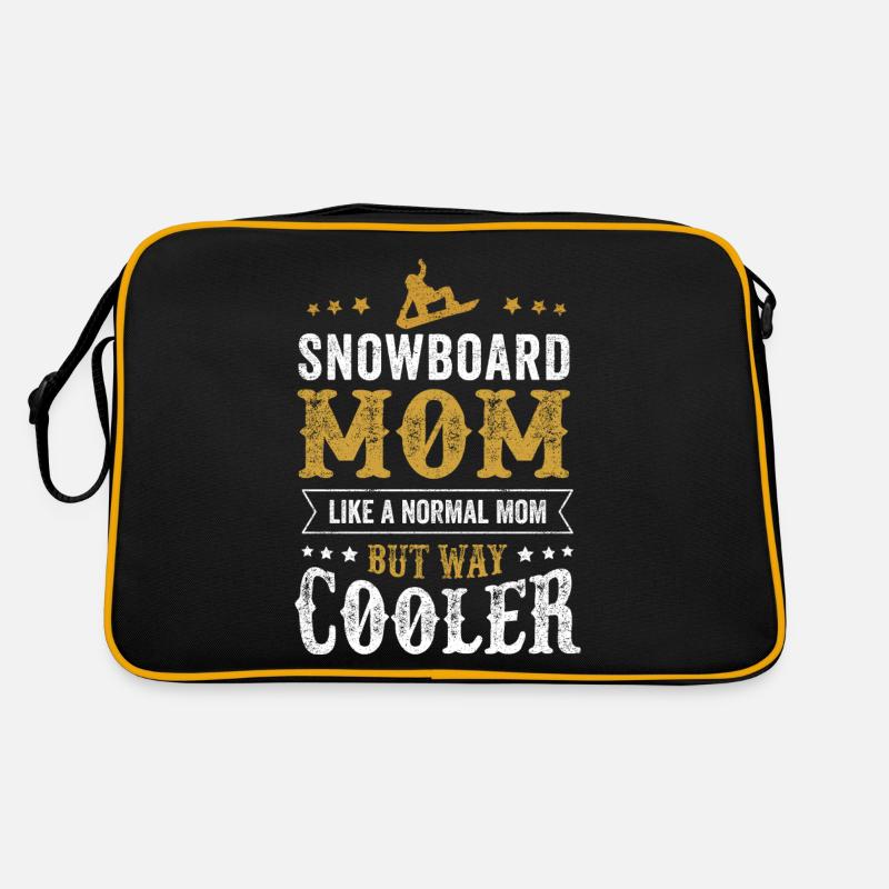 SNOWBOARD MOM Retro Vintage Mama Mutter Geschenk Retro Tasche