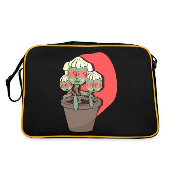 UNKRAUT - Retro Tasche - Schwarz/Gold - Hinten