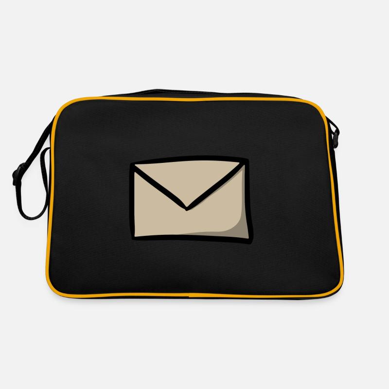 Briefsymbol Nachricht E-Mail Brief Sendung Retro Tasche