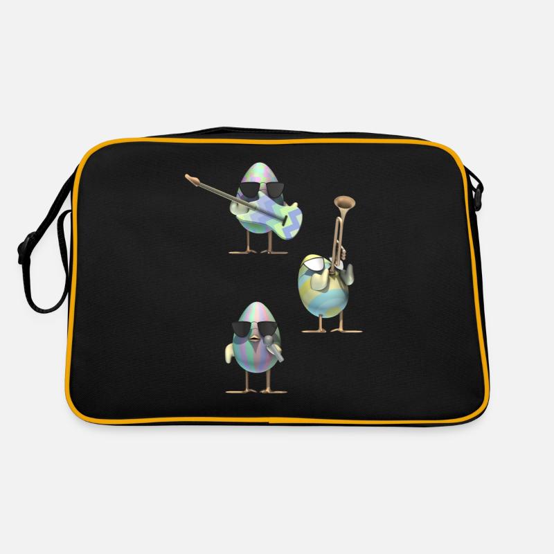 Bande d'oeuf de Pâques cool Sac Retro
