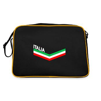 ITALY ITALIAN FLAG FOOTBALL 2021 HOLIDAY - Retro Bag - black/gold - Back