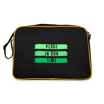 La paix à notre époque - Sac Retro - noir/or - Dos