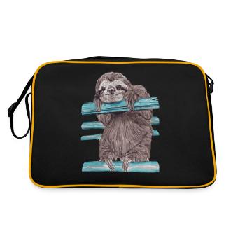 hey mr sloth - Retro Bag - black/gold - Back