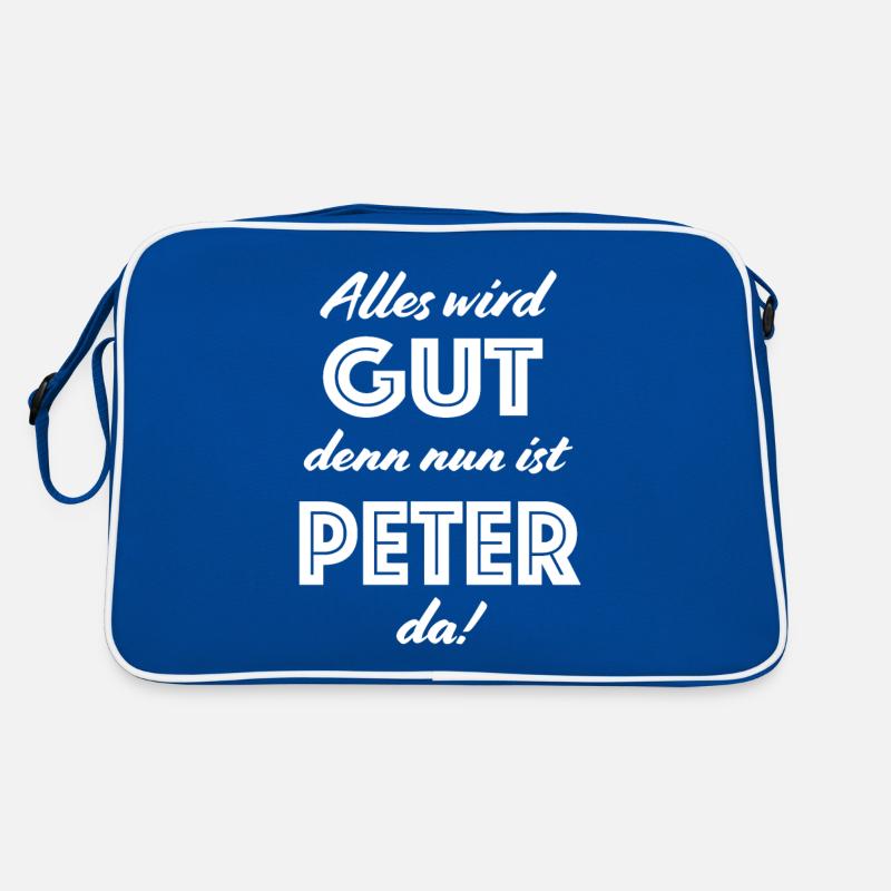 Peter - Alles wird gut, denn nun ist Peter da! Retro Tasche