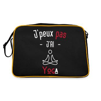 j'peux pas j'ai yoga - Sac Retro - noir/or - Dos