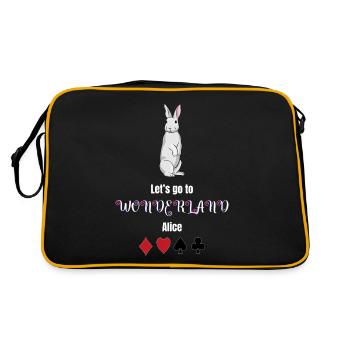 Alice au pays des merveilles - Sac Retro - noir/or - Dos