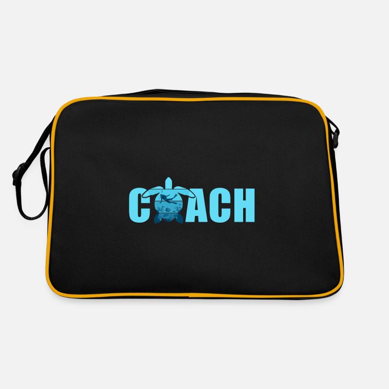 Dive Scuba Diving Coach - Retro Bag - black/gold