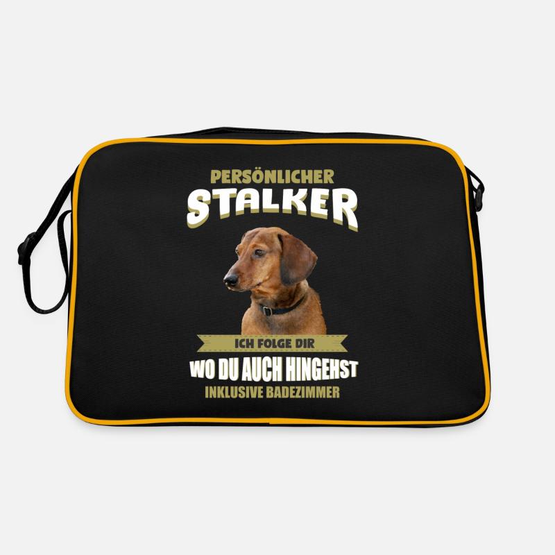 Dackel Hund - Dackel Retro Tasche