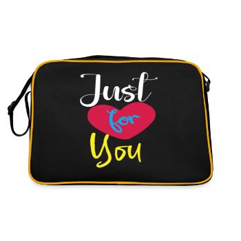 Just for you - Retro Bag - black/gold - Back